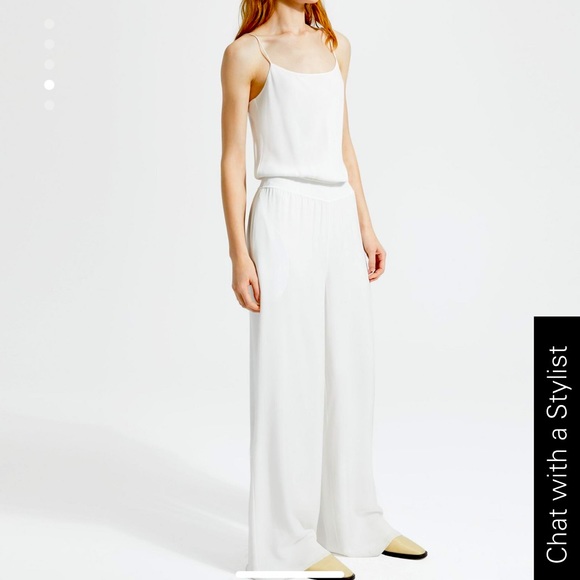 Theory Pants - New! Theory Silk Ribbed Waist Jumpsuit